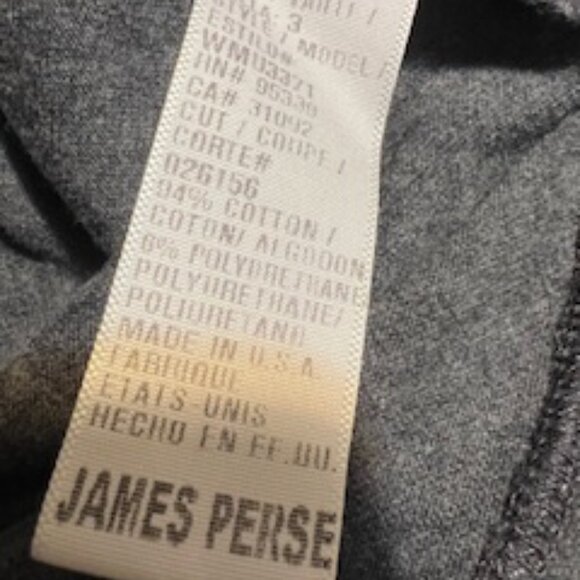 NWT James Perse Grey Heather Long Sleeve Tee Size 3 (M) - Picture 7 of 8